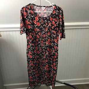 LuLaRoe Julia Dress - Medium
